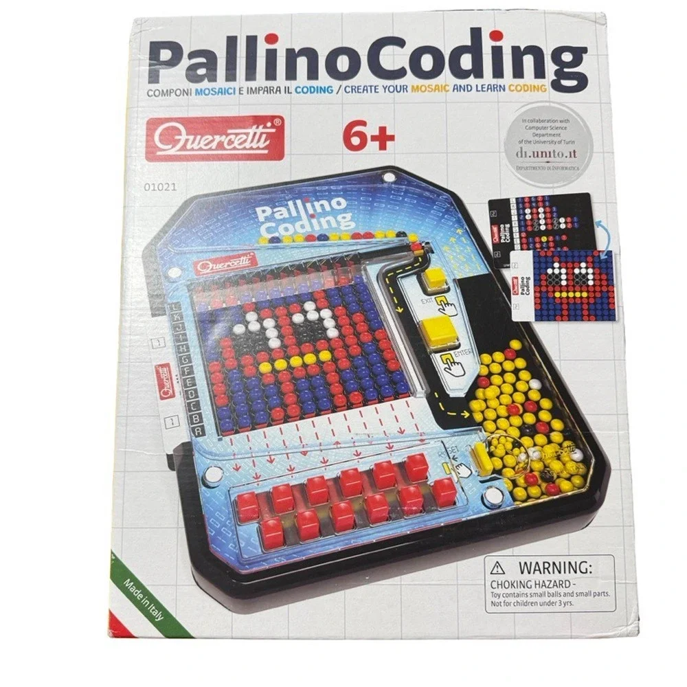 Quercetti Pallino Coding 6+ New In Box Italy Made 01021 Learning Toys Games